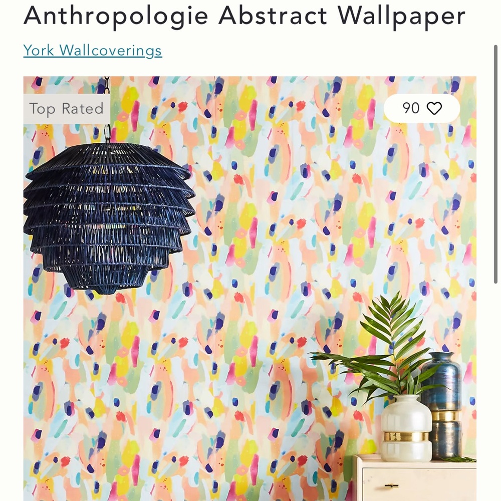 Brand new Abstract wallpaper by Anthropologie